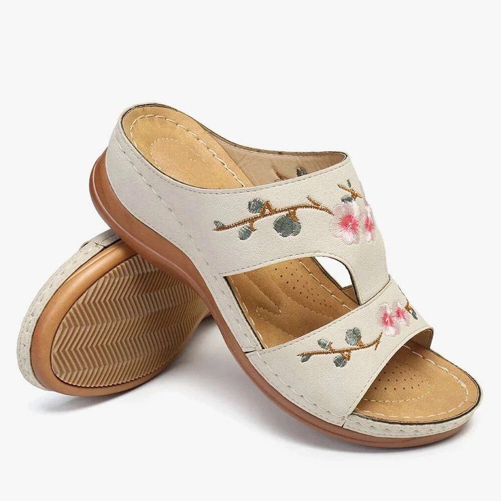 Sandales orthopédiques fleurs colorées femmes – Image 2