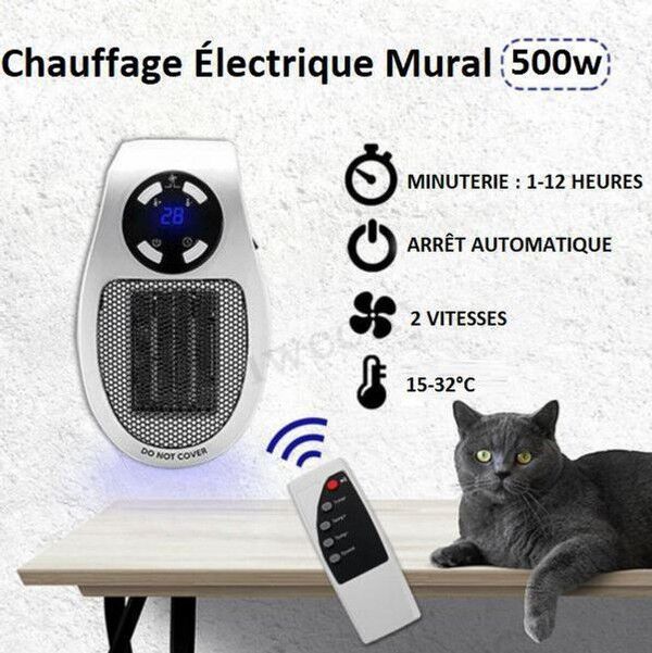 Ozzi Heat Chauffage électrique portable 500W – Image 9