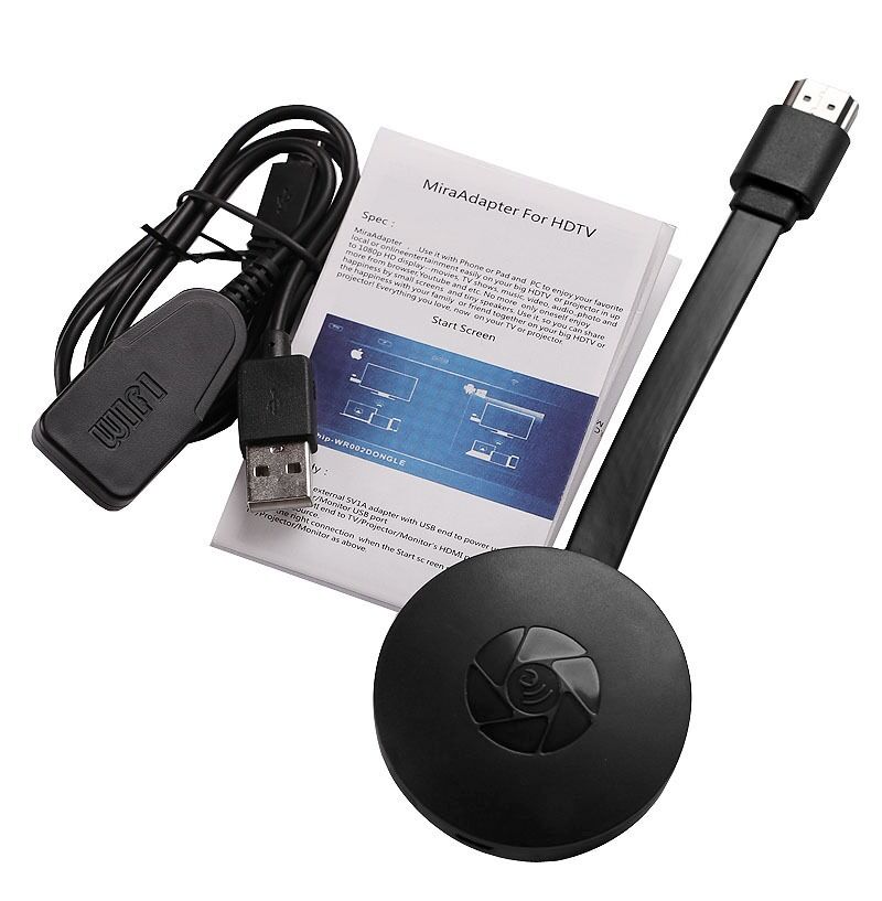 Dongle d'affichage WiFi sans fil 1080P, adaptateur vidéo Airplay DLNA, partage d'écran en miroir, pour téléphone iPhone iOS Android vers TV – Image 3