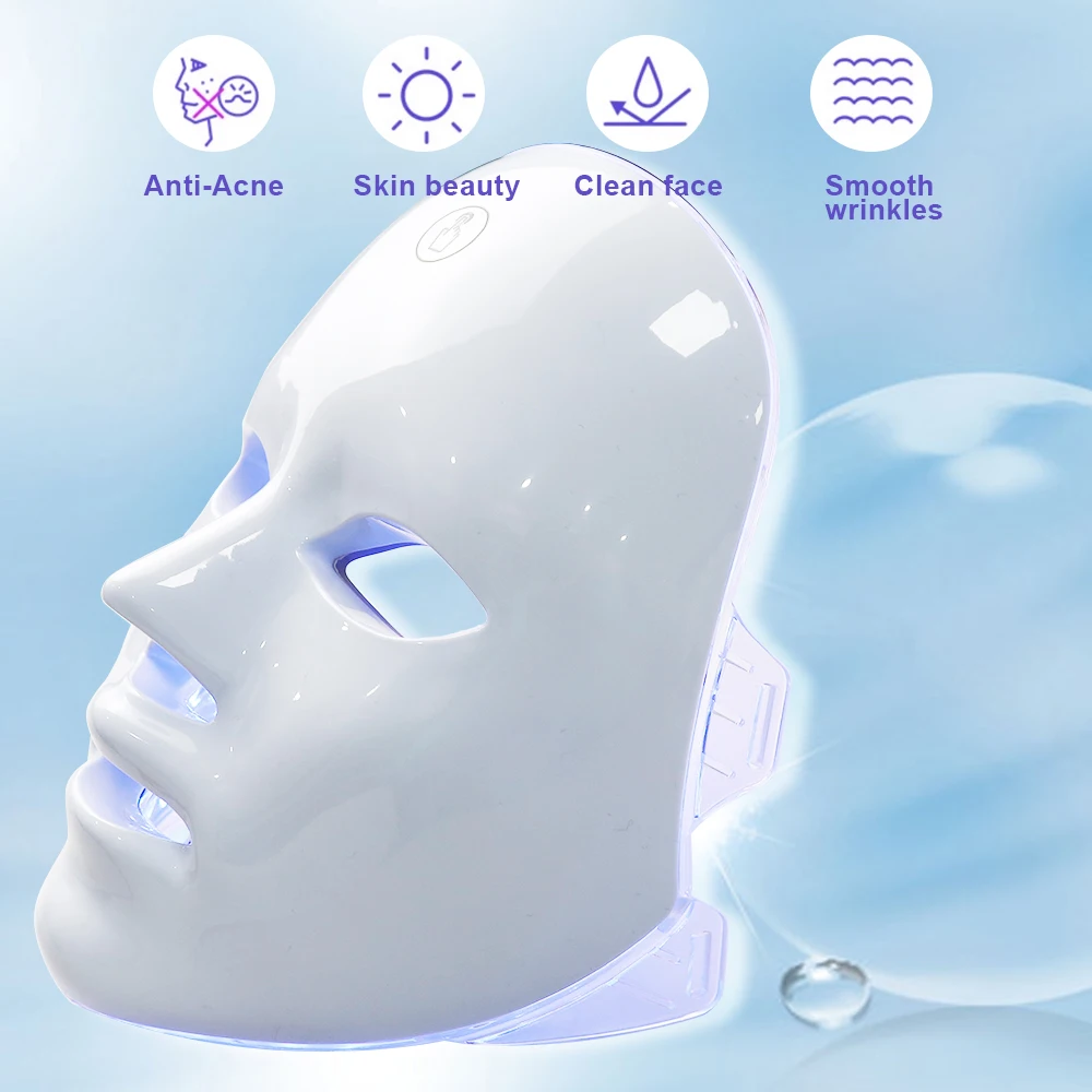 Front view of the LED face mask