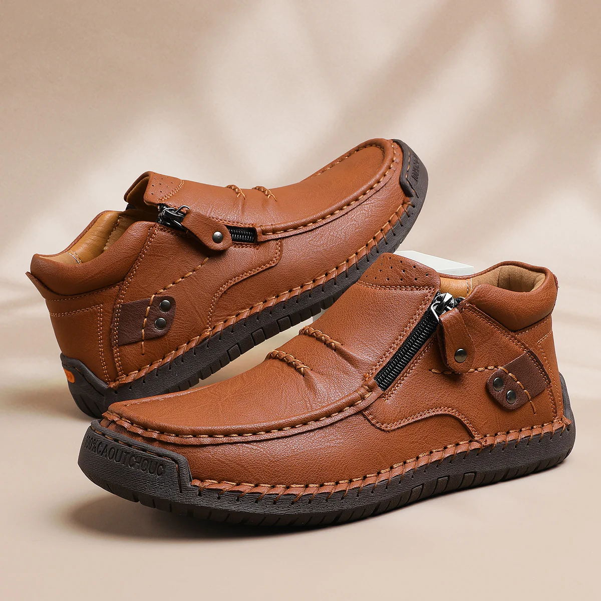 Umhaven chaussure homme antidérapant sans lacet respirante – Image 3