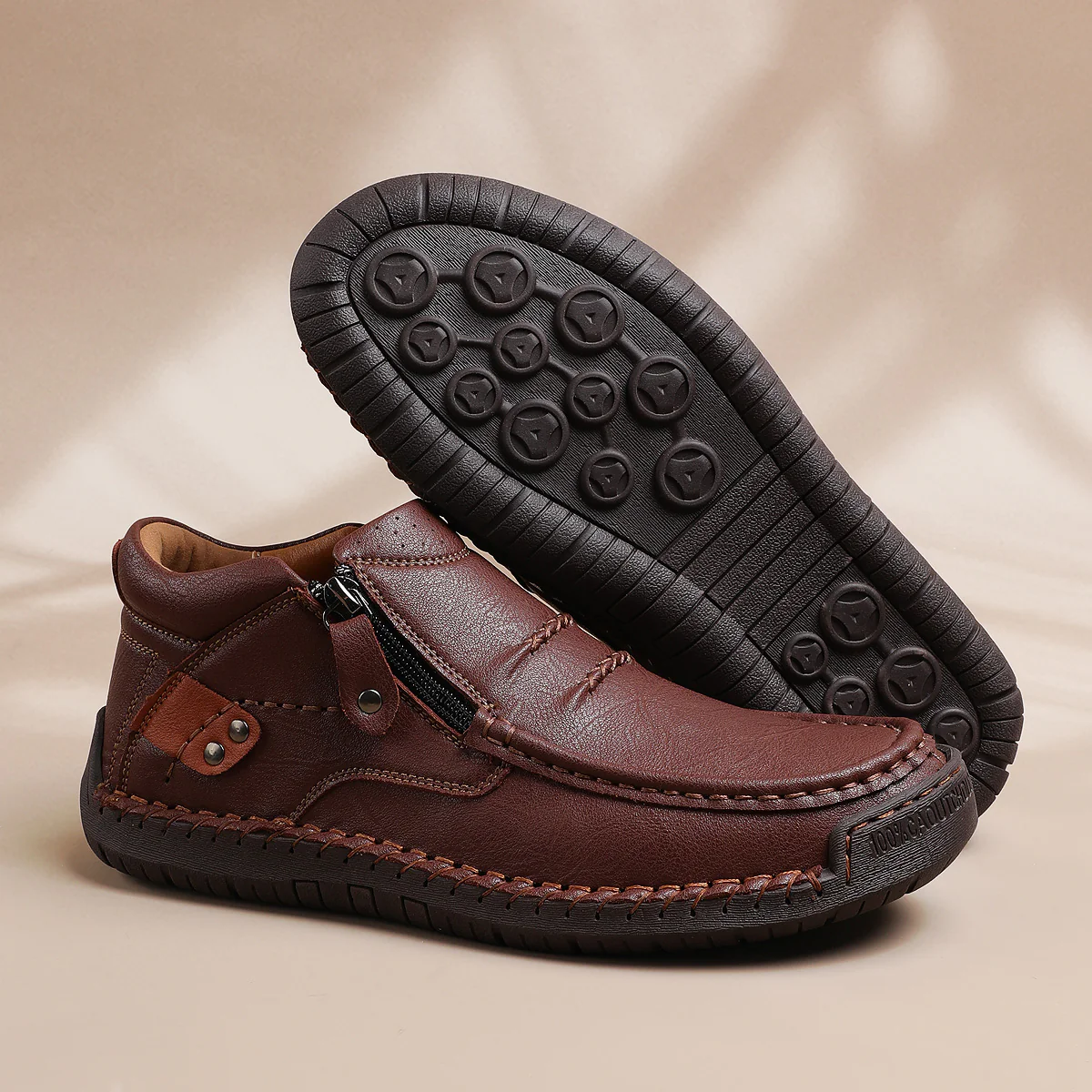 Umhaven chaussure homme antidérapant sans lacet respirante – Image 5