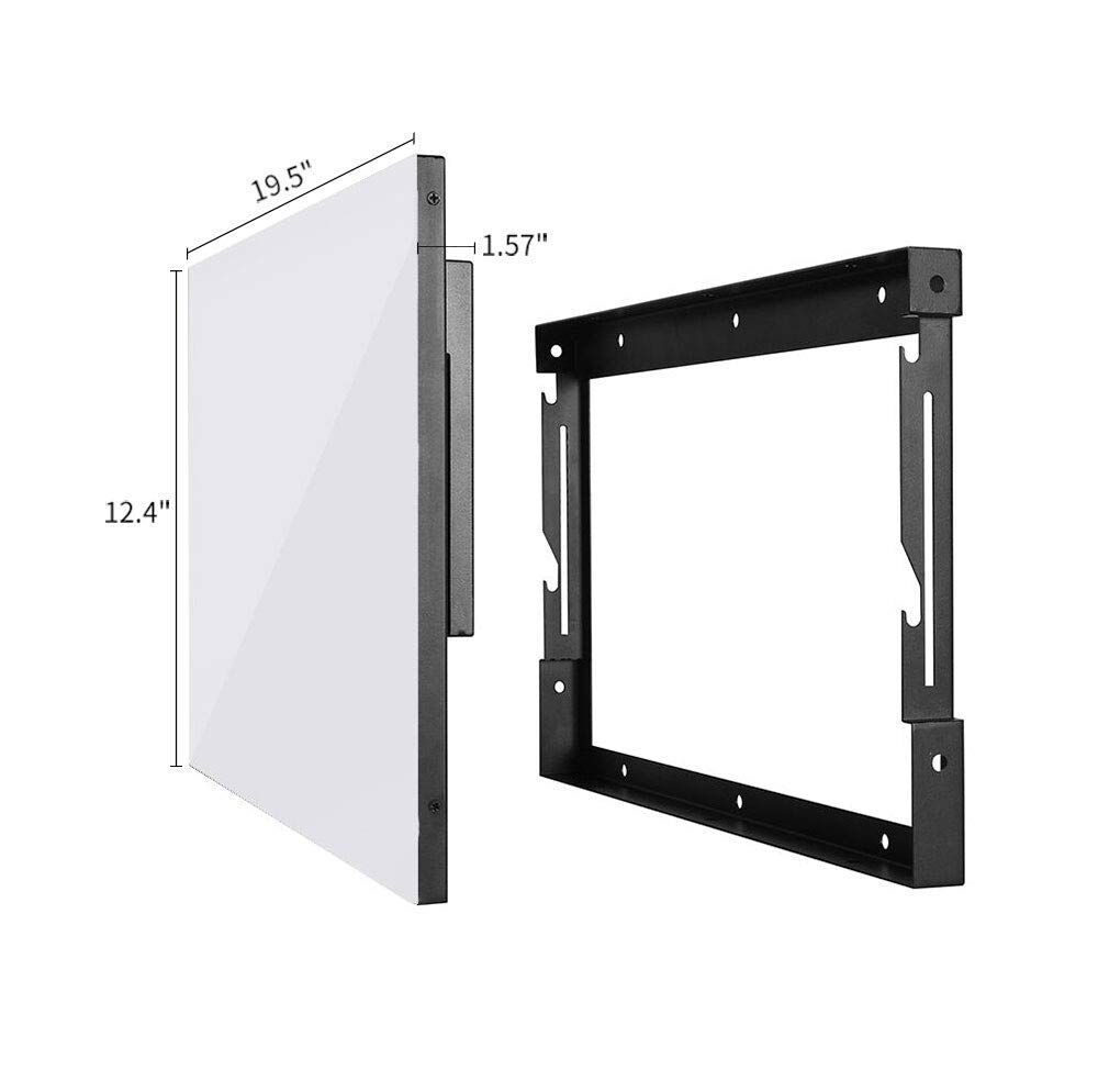 Téléviseur Soulaca éteint montrant sa surface miroir réfléchissante