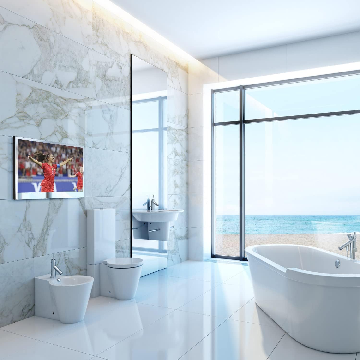 Télévision miroir intelligente étanche pour salle de bain – Image 6