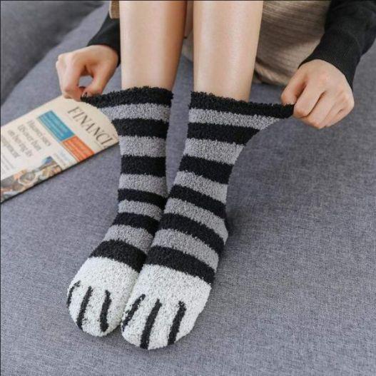 Chaussette chaude et épaisse 2 paires - chatette – Image 9