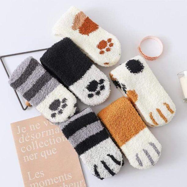 Chaussette chaude et épaisse 2 paires - chatette – Image 13