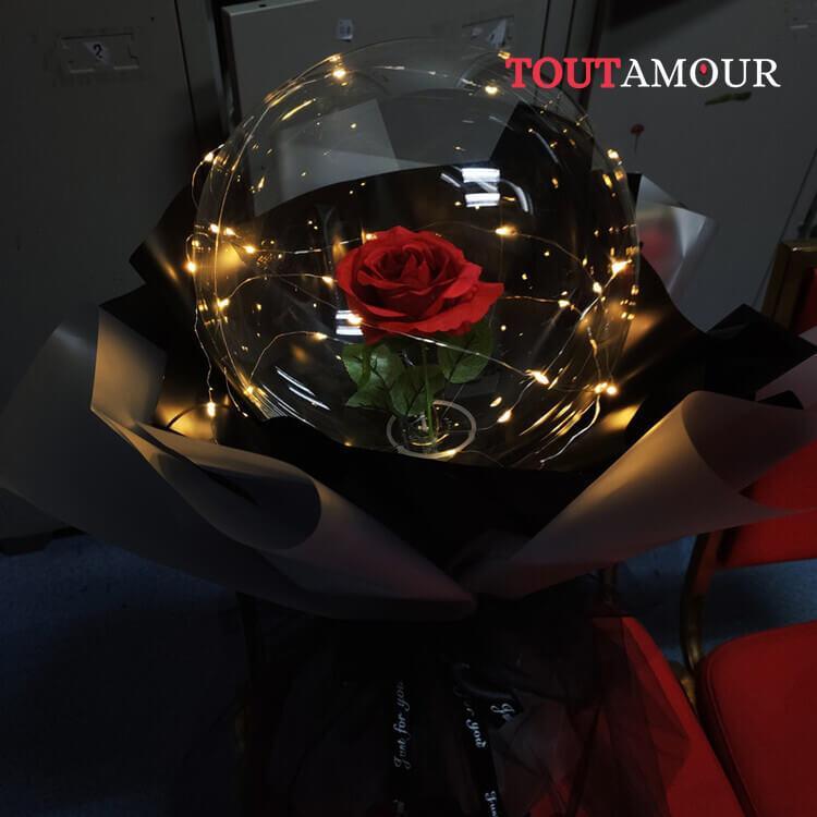 Bouquet de roses éternelles lumineux - tout amour – Image 2