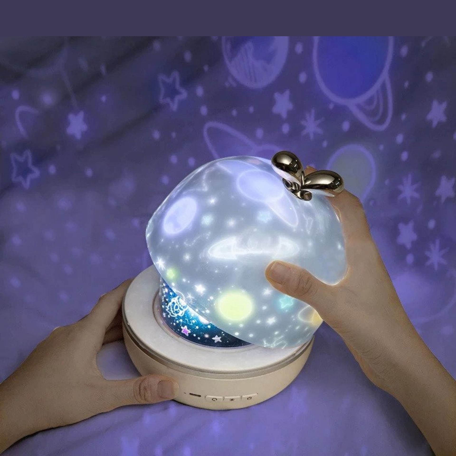 Modernoo Veilleuse Projecteur De Ciel étoilé Rotatif à 360 musique bluetooth – Image 3