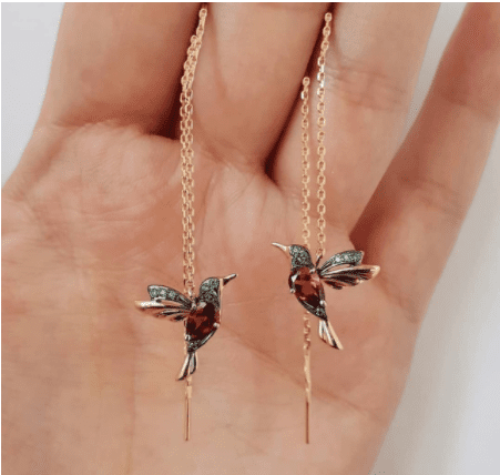 Boucles d'oreilles Colibri - cuty charms – Image 2