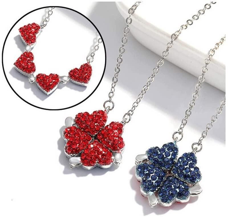 Collier à 4 coeurs + écrin – Image 3