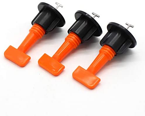 Kit de Cales de Niveau pour Carrelage Système de Nivellement 50 Pièces Réutilisables avec Clé Spéciale Pose Sol et Mur