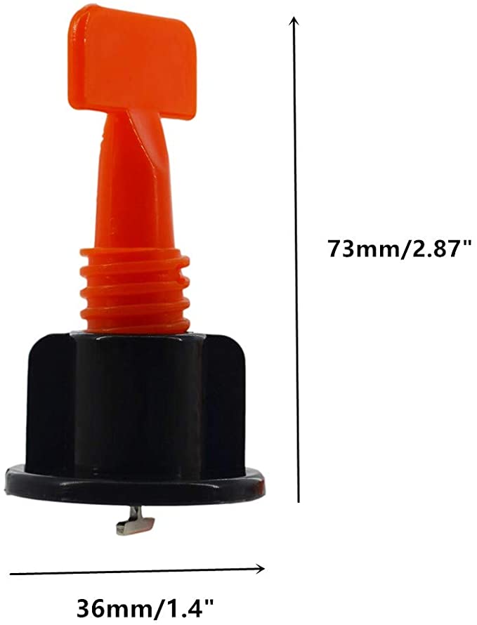 Kit de Cales de Niveau pour Carrelage Système de Nivellement 50 Pièces Réutilisables avec Clé Spéciale Pose Sol et Mur – Image 3