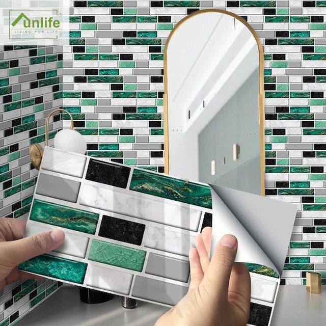 Faux carrelage adhésif pour cuisine salle de bains - funlife – Image 10