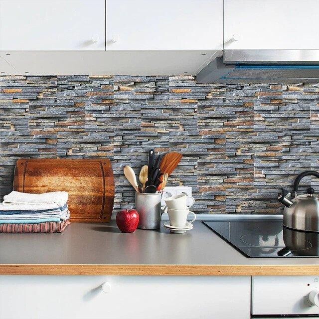 Faux carrelage adhésif pour cuisine salle de bains - funlife – Image 13