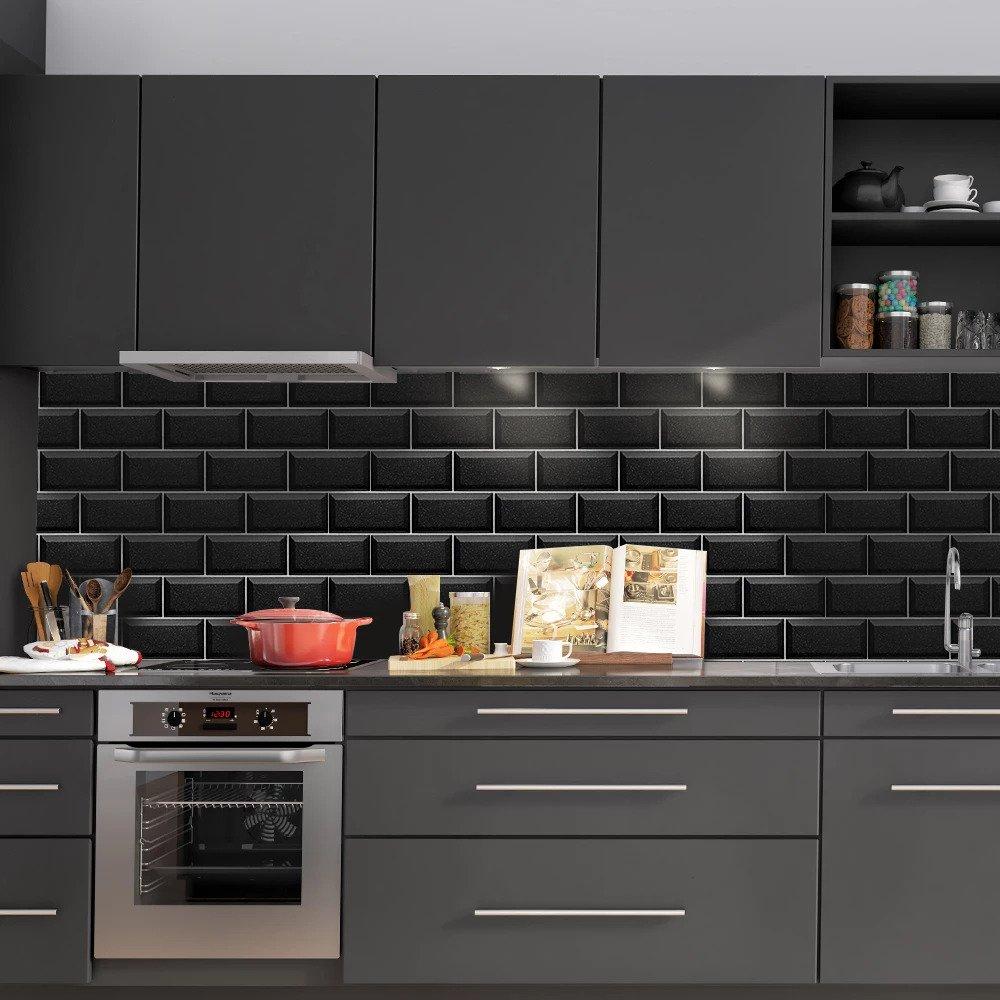 Faux carrelage adhésif pour cuisine salle de bains - funlife – Image 2