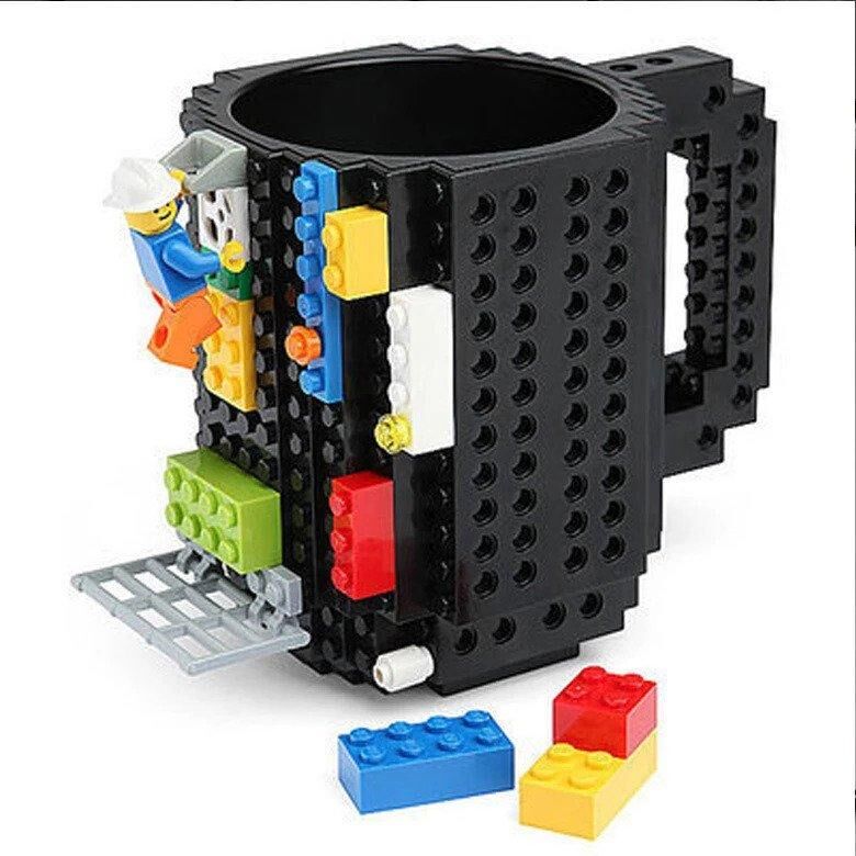 Mug tasse à café 350ml avec briques lego à assembler