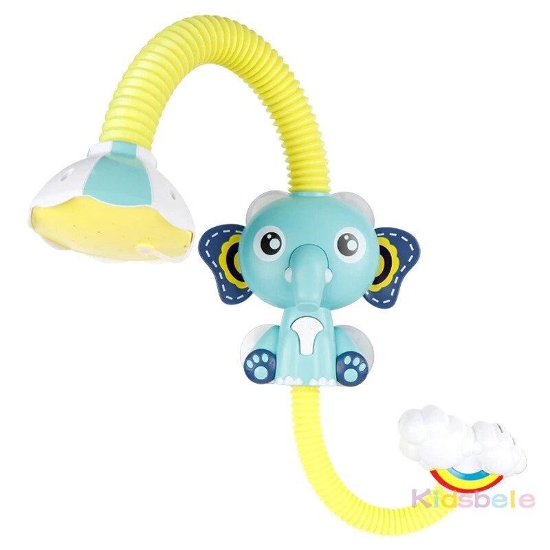 Jouet de bain éléphant mignon à jet d'eau électrique pour bébé - sprynkler