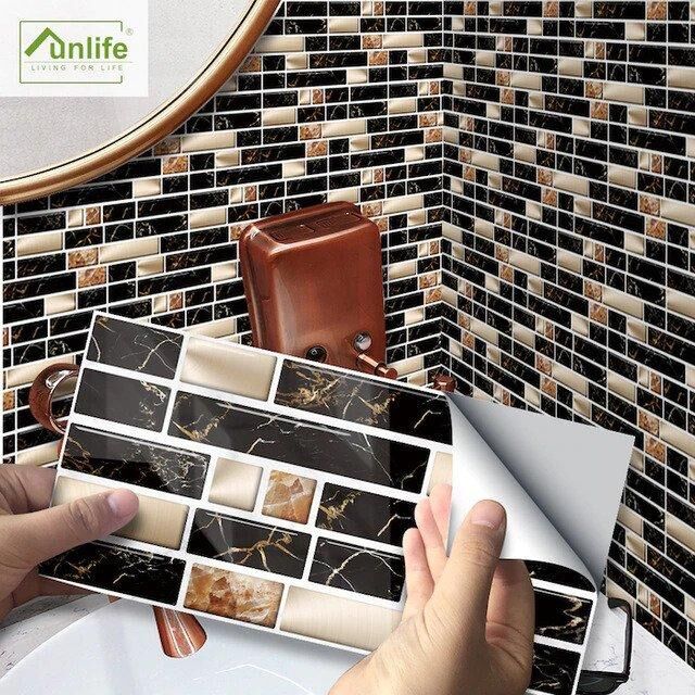 Faux carrelage adhésif pour cuisine salle de bains - funlife – Image 9