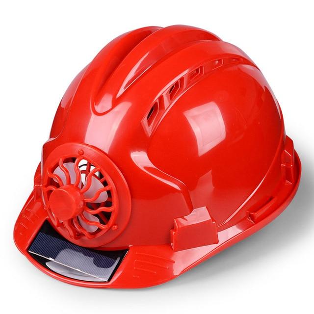 Casque de chantier résistant ventilateur à énergie solaire – Image 12