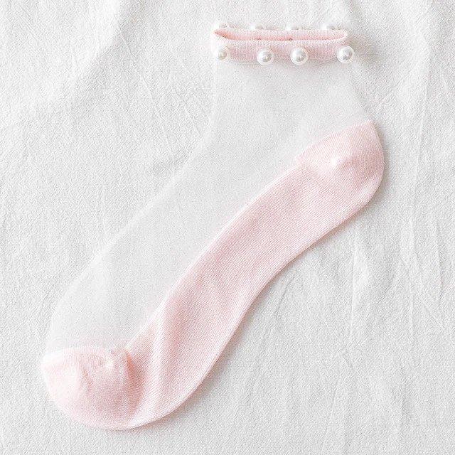 Chaussettes fines perlées pour femmes – Image 2