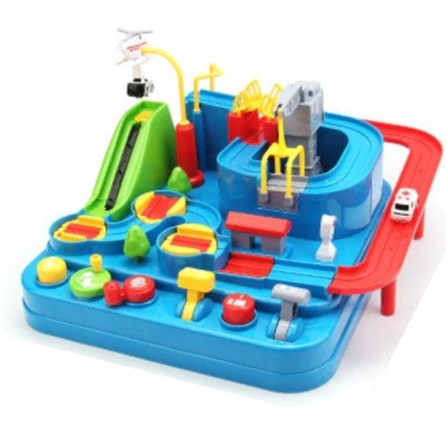 Jeu de réflexion éducatif - piste de course mécanique