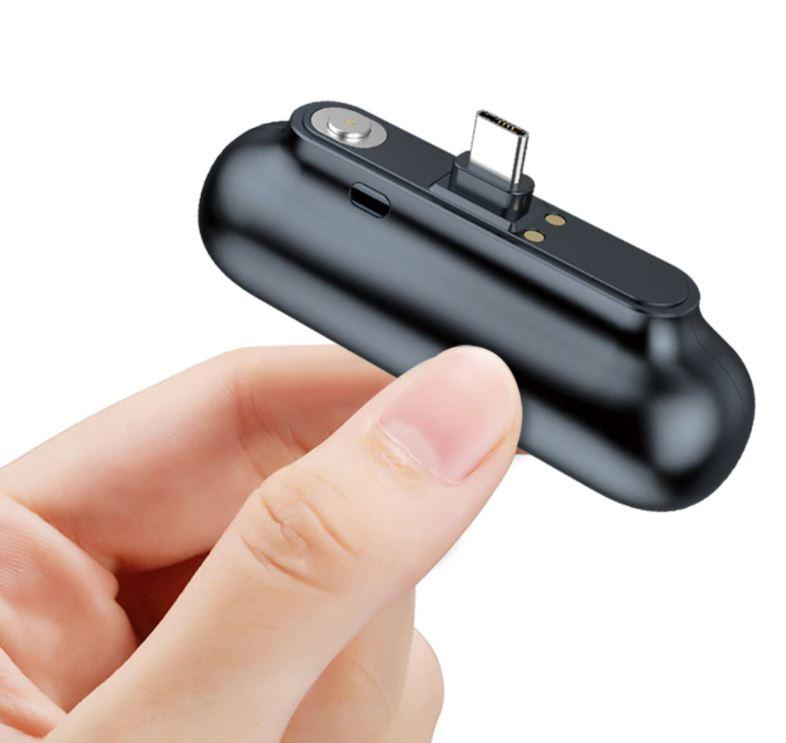 Snap n charge Mini chargeur Portable magnétique 3 en 1 Micro USB Type C 2600mAh