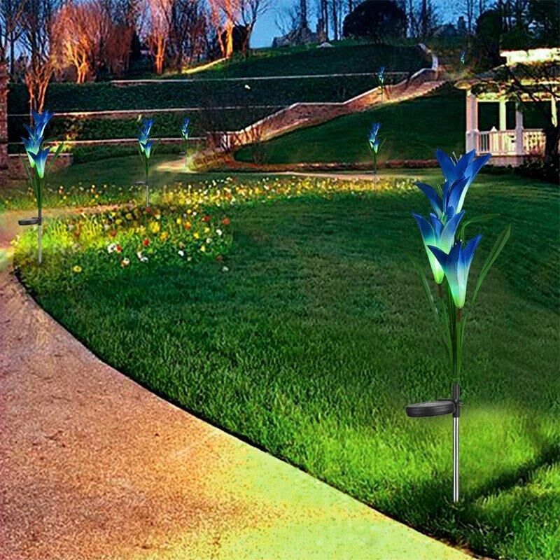 Lumière décorative solaire fleur de jardin – Image 5