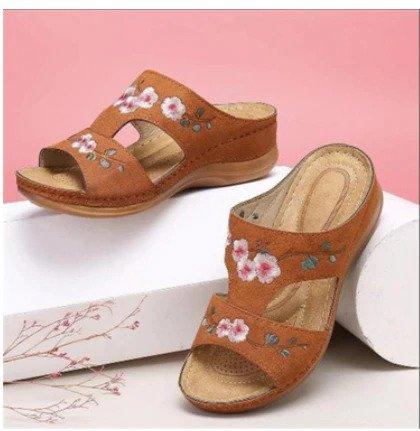Sandales orthopédiques fleurs colorées femmes – Image 5