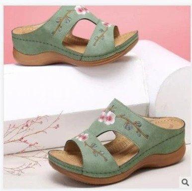 Sandales orthopédiques fleurs colorées femmes – Image 4