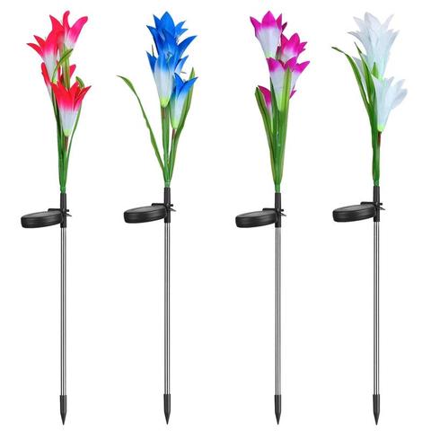 Lumière décorative solaire fleur de jardin – Image 6