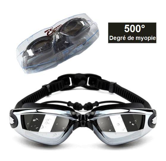 Lunettes de natation myopie Noir