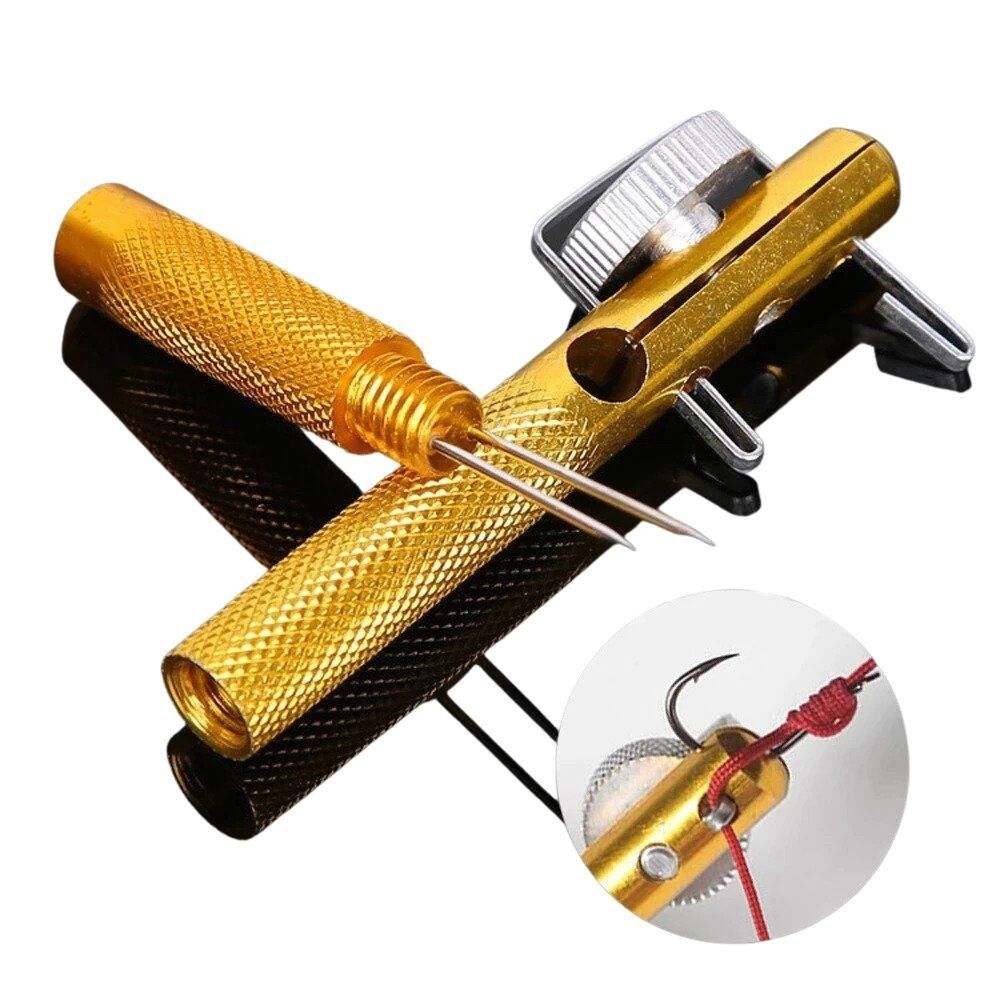 Outil pour nouer les hameçons