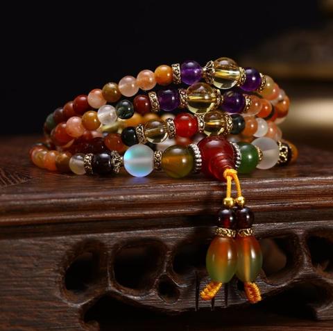 Bracelet mala multi-énergie en quartz naturel – Image 9