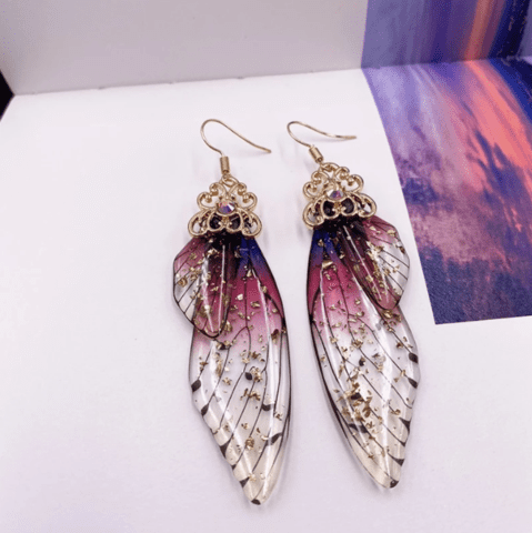 Boucles d'oreilles ailes de papillon – Image 8