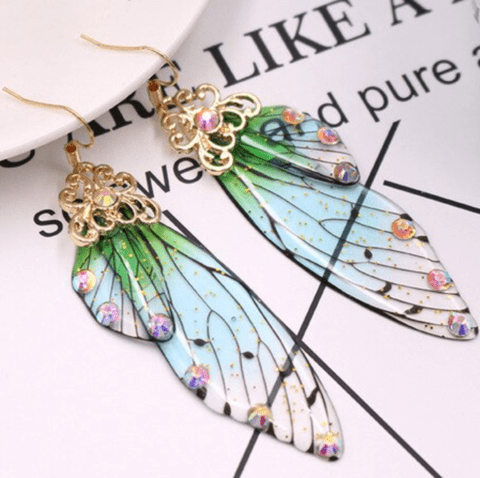 Boucles d'oreilles ailes de papillon – Image 7