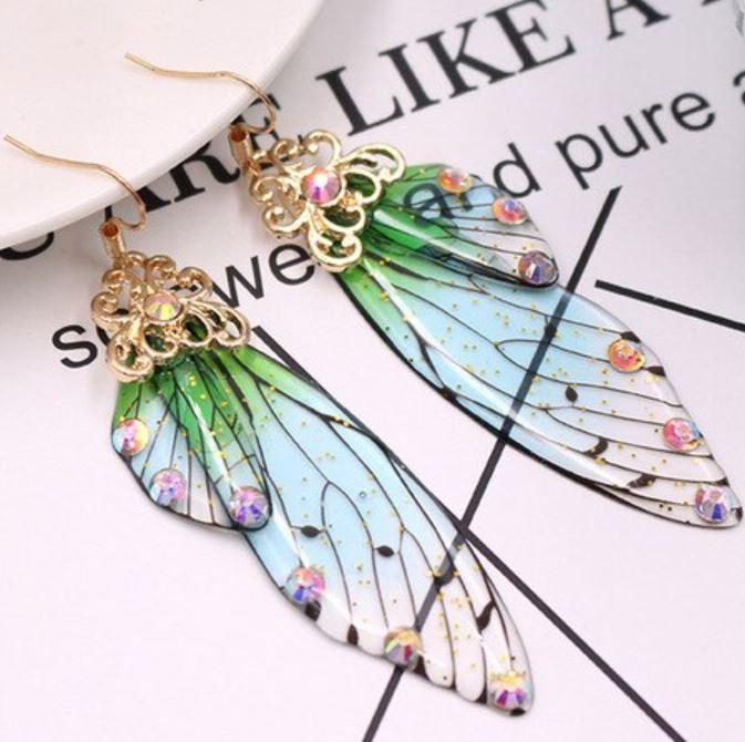 Boucles d'oreilles ailes de papillon – Image 5