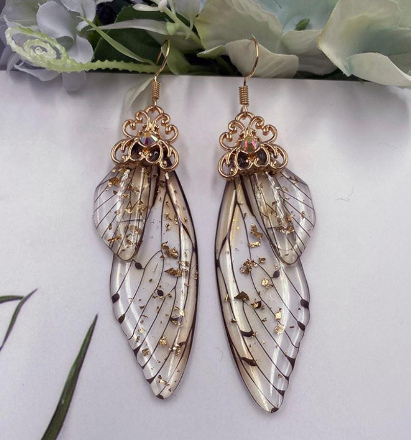 Boucles d'oreilles ailes de papillon – Image 3
