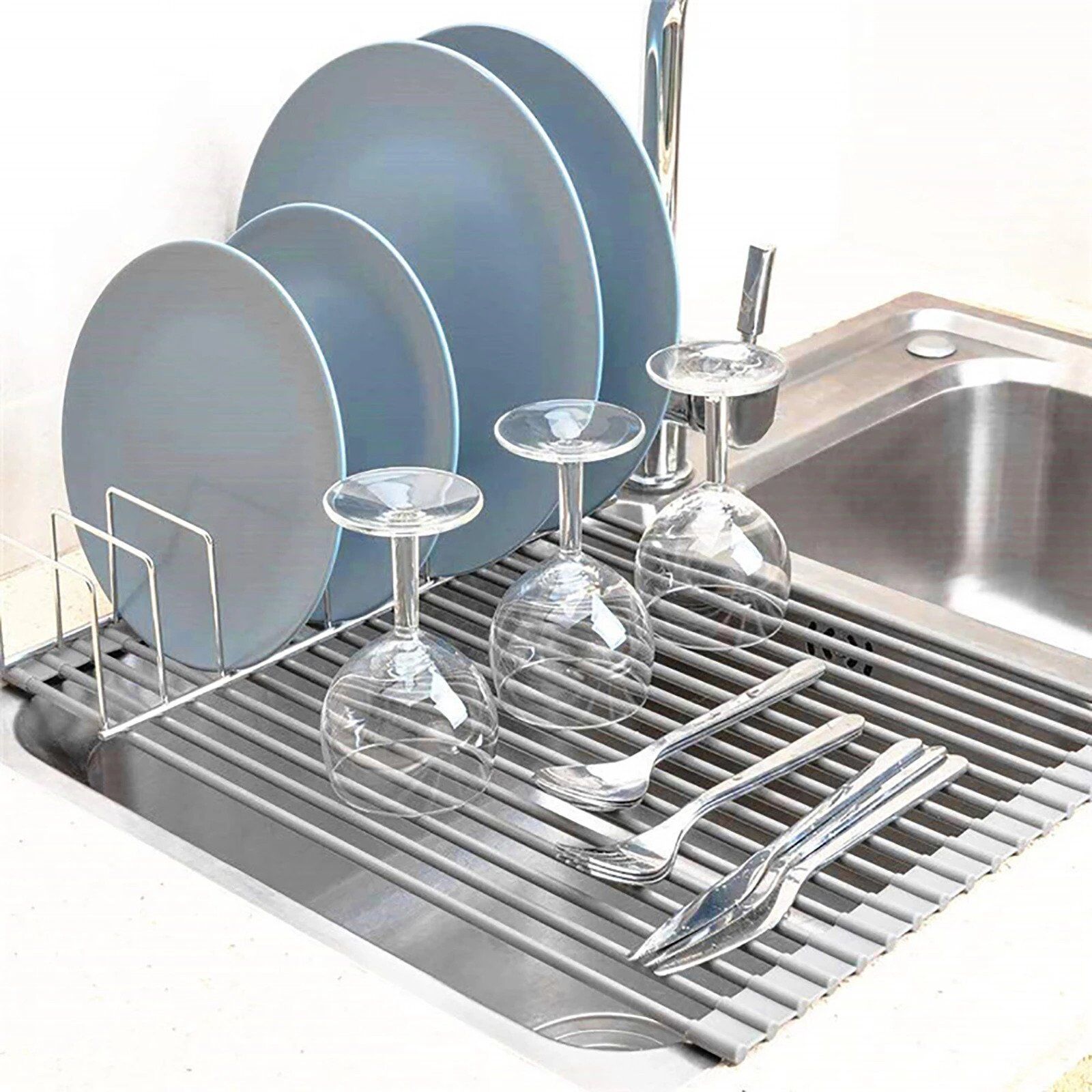 Égouttoir à vaisselle pliable