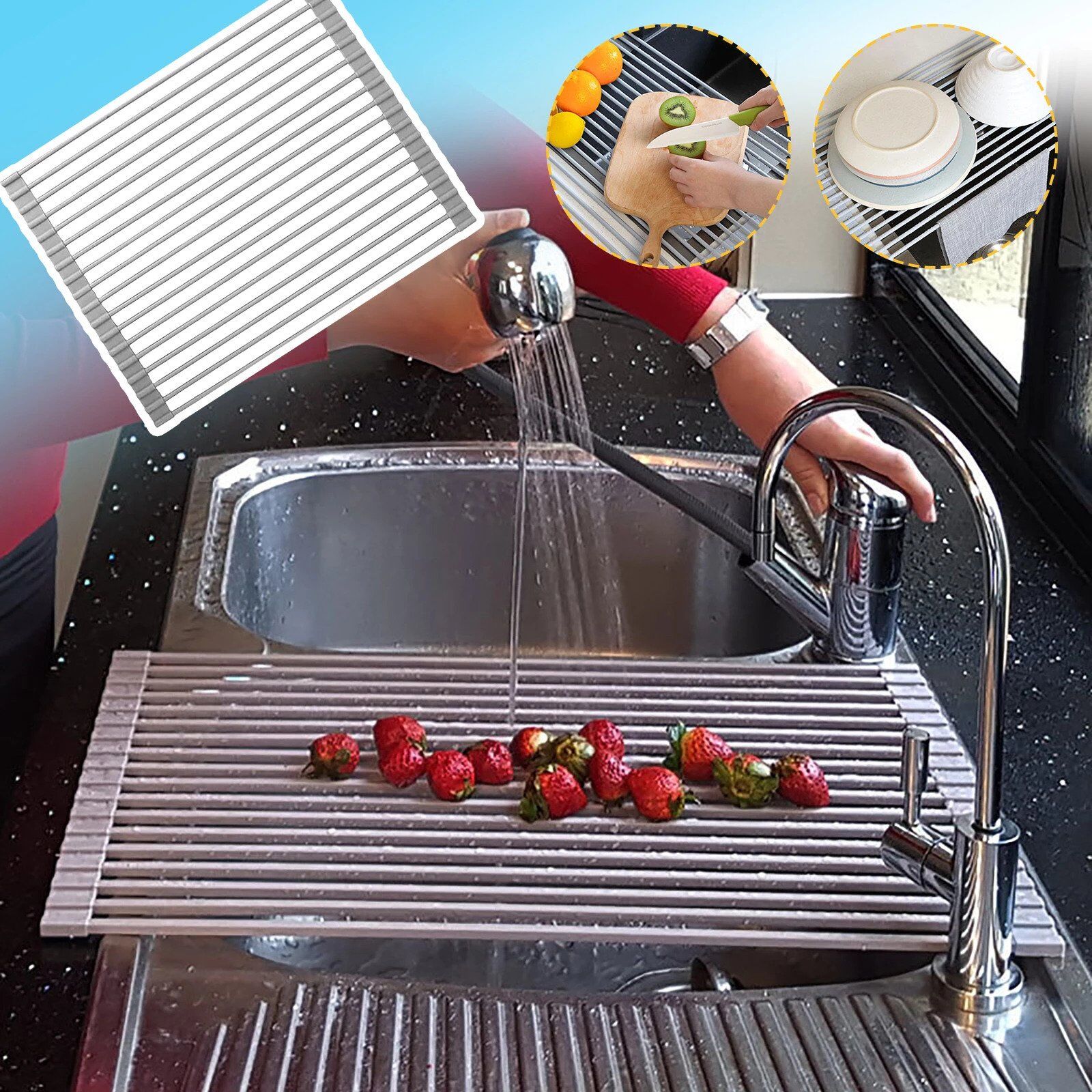 Égouttoir à vaisselle pliable – Image 4