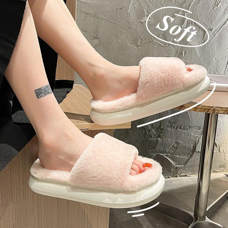 Chaussons nuageux en fausse fourrure pour femmes – Image 8