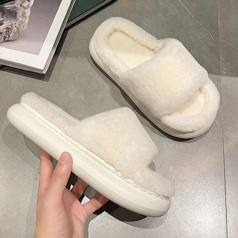 Chaussons nuageux en fausse fourrure pour femmes – Image 3