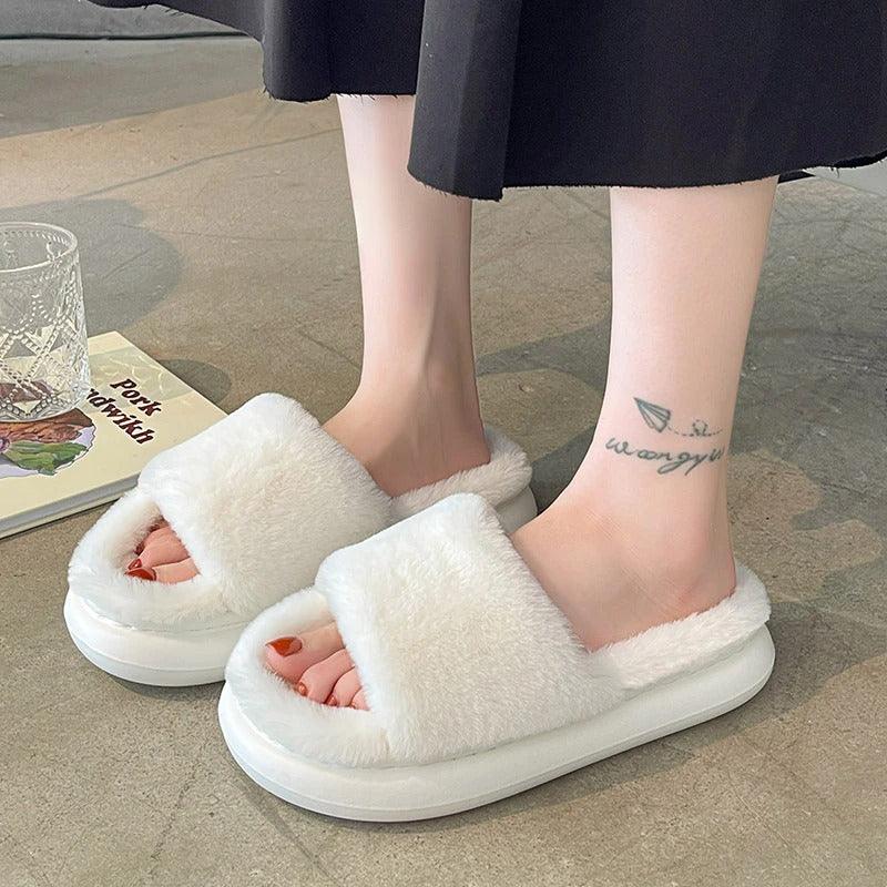 Chaussons nuageux en fausse fourrure pour femmes – Image 5