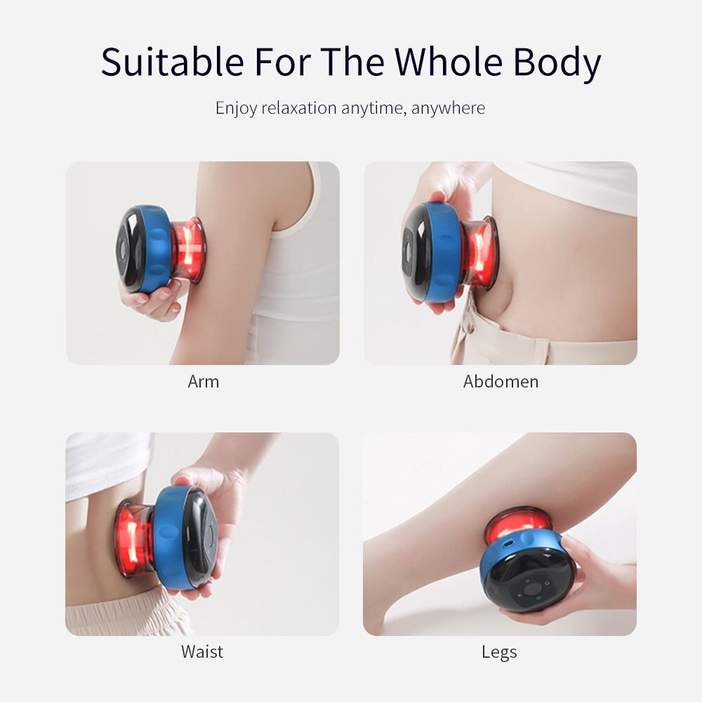 Masseur électrique par ventouses 4 en 1 avec 12 niveaux de chauffage et aspiration – Image 9