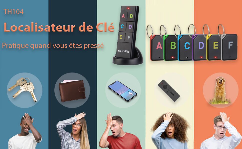 Localisateur d'objet et Anti-Perte - Auto Collant Emetteur Récepteur Sans Fil – Image 8