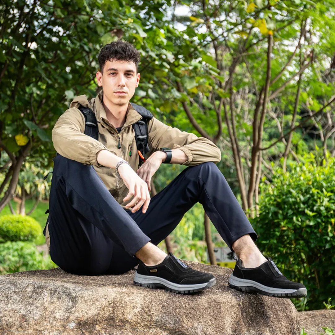 Orthoconfort chaussures a enfiler pour hommes soulagement douleur pieds et dos – Image 6