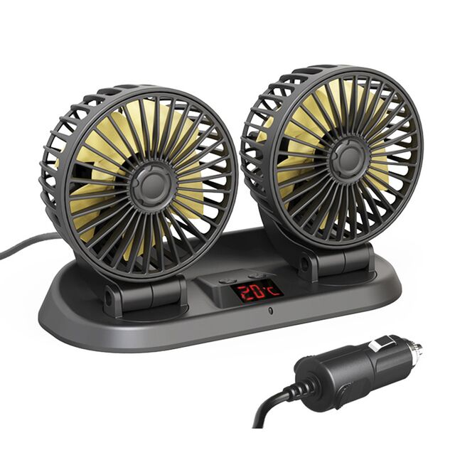 Ventilateur voiture à double tête pour tableau de bord – Image 5