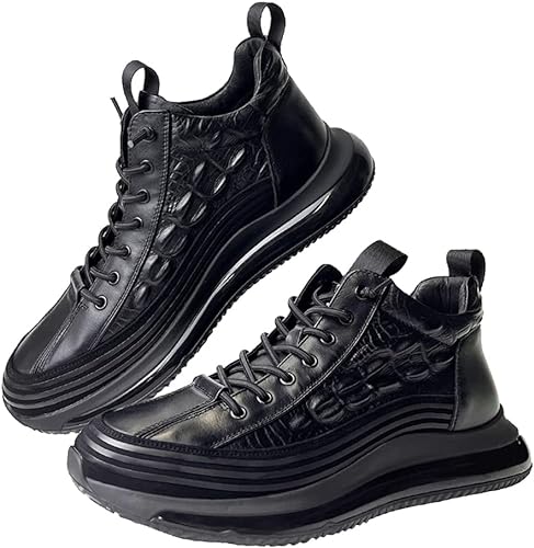 Vinci Chaussures italiennes en cuir à motif de peau de crocodile – Image 3