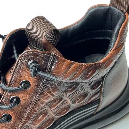 Vinci Chaussures italiennes en cuir à motif de peau de crocodile – Image 5