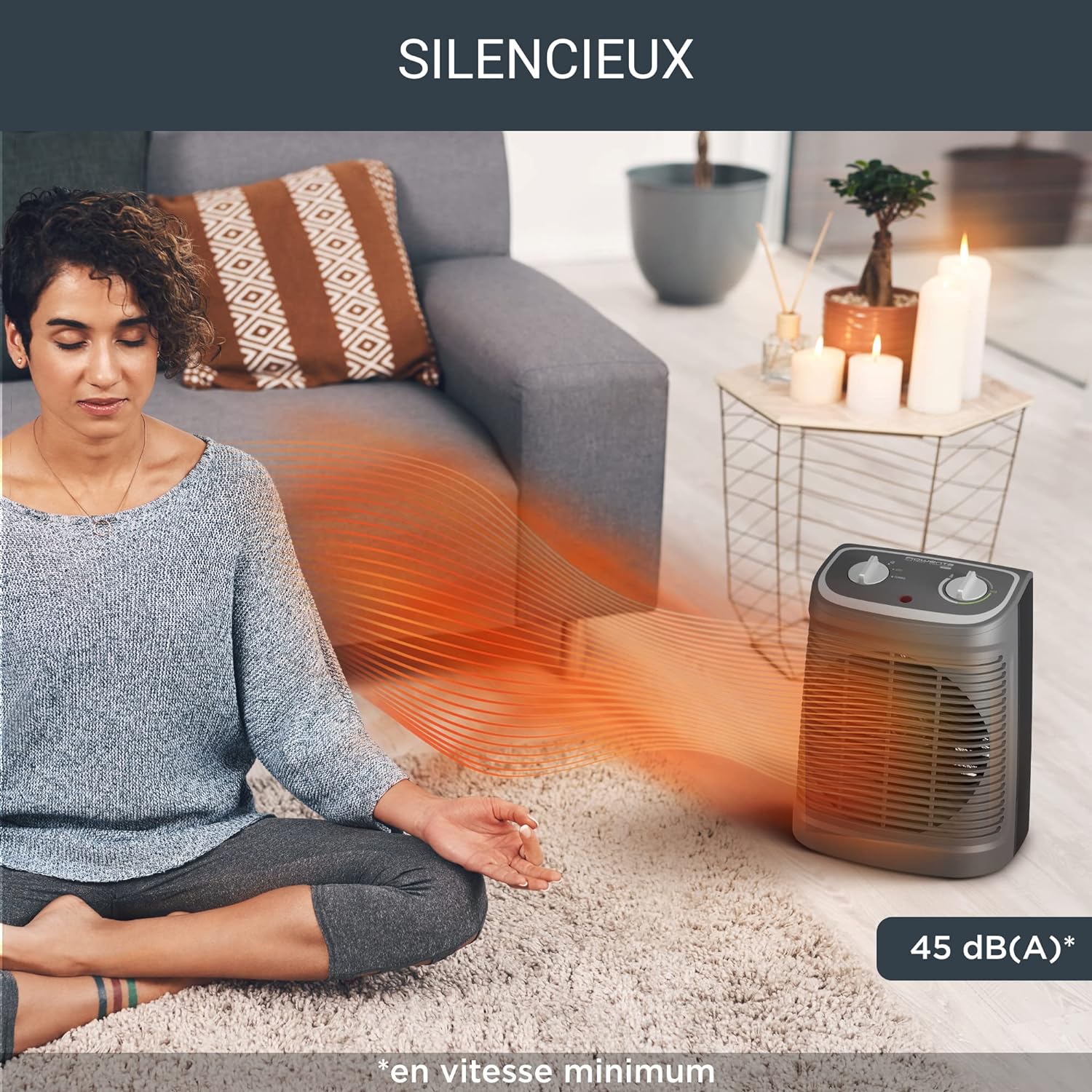 Radiateur Chauffage soufflant 950w rotatif – Image 4