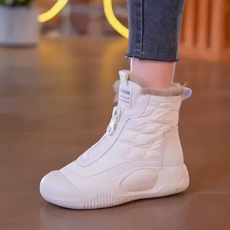 Bottes de neige hautes fourrées en coton imperméables – Image 3